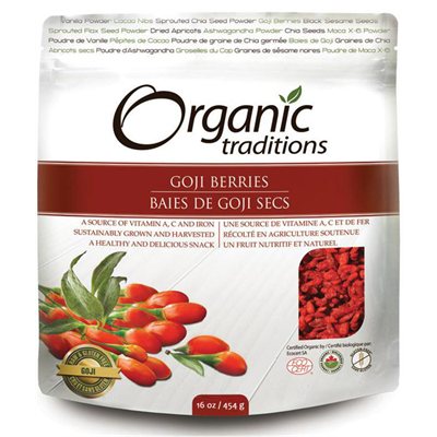 Organic Traditions Certified Organic Goji Berries 454gr