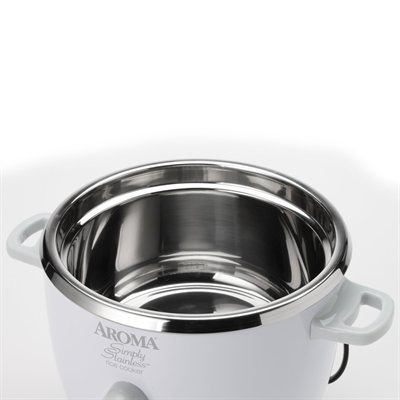 Aroma Simply Stainless 6-Cup Rice Cooker ARC-753SG