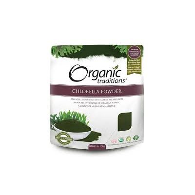 Organic Traditions Poudre de chlorelle biologique 150gr